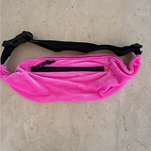 Triangl Pink Fanny Pack with Black Strap